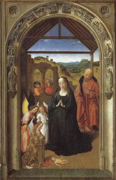 Dieric Bouts The Annunciation,The Visitation,THe Adoration of theAngels,The Adoration of the Magi Germany oil painting art